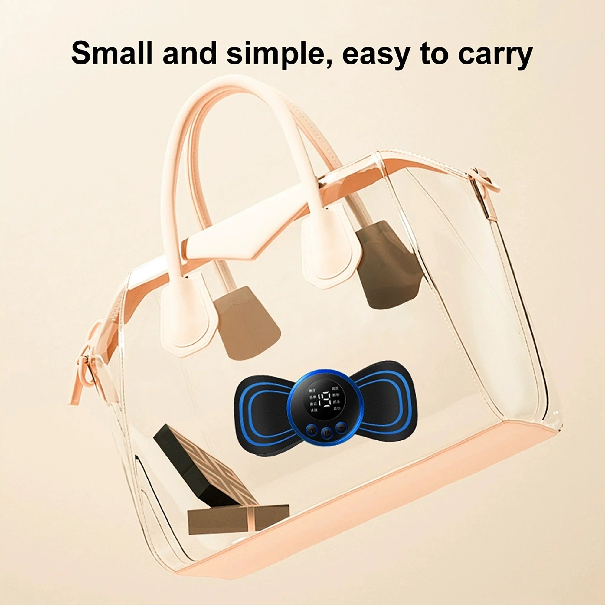 Mini Electric Neck Massager with 8 Modes of Relieve and Relax Muscle Fatigue Tools