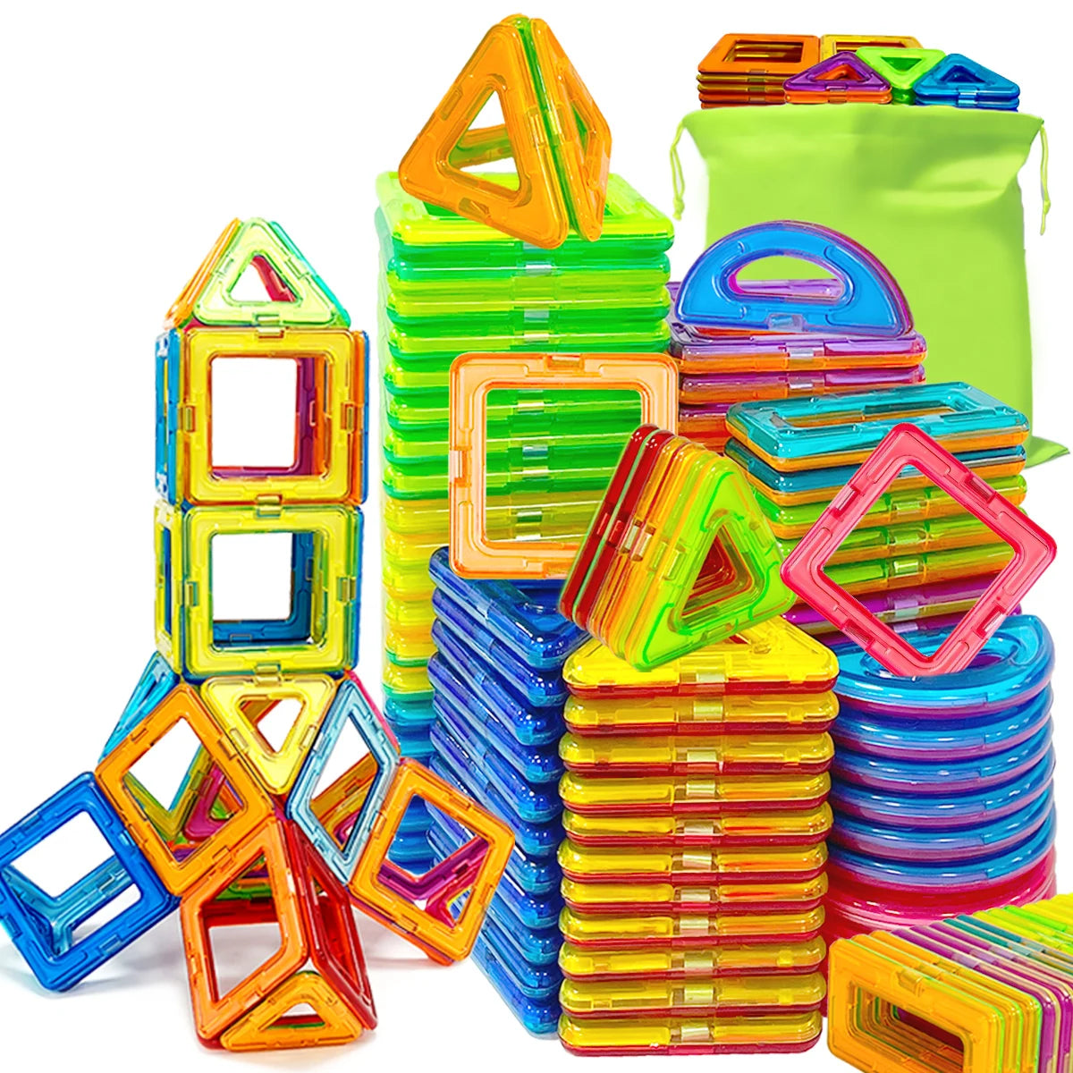 Medium Size Magnetic Building Block，DIY Magnets Toy Set，Kid Designer Construction ，Gift for Children，Birthday Halloween Gift Toy