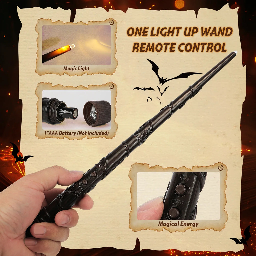 Floating Candles with Wand 12 PCs Magic Hanging Candles (LED Candle) Halloween Decoration