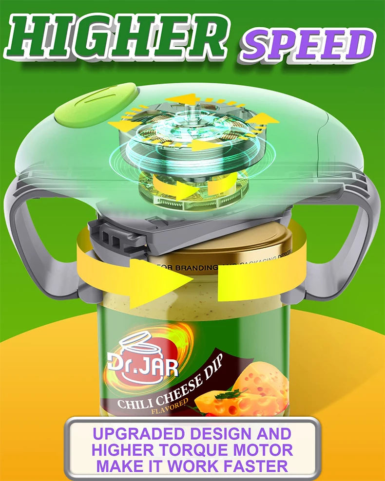 Automatic electric Jar Opener -Easy to use -Effortless and hands-free