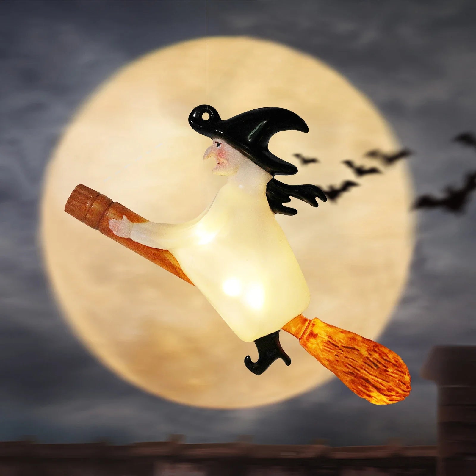 Floating Candles with Wand 12 PCs Magic Hanging Candles (LED Candle) Halloween Decoration