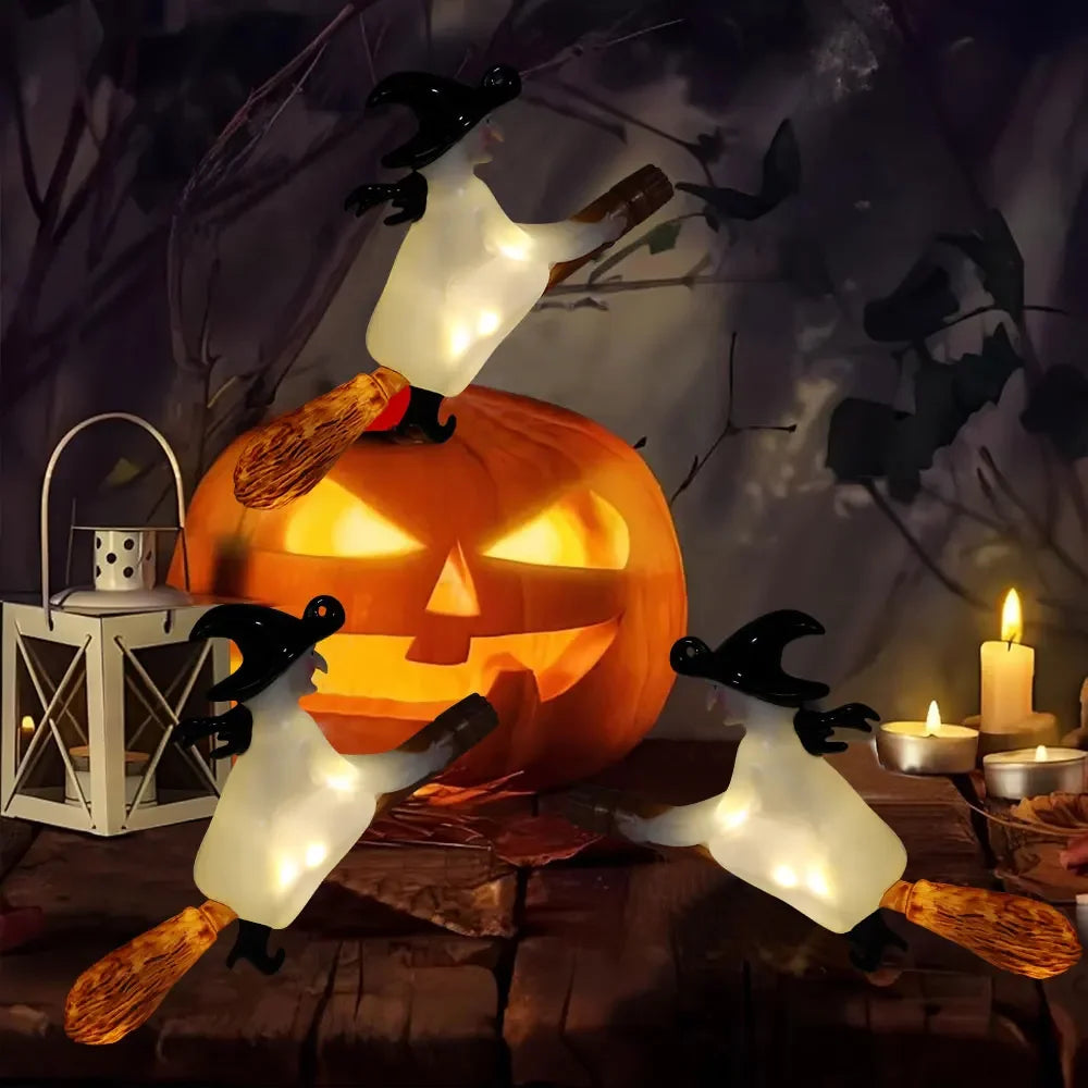 Floating Candles with Wand 12 PCs Magic Hanging Candles (LED Candle) Halloween Decoration