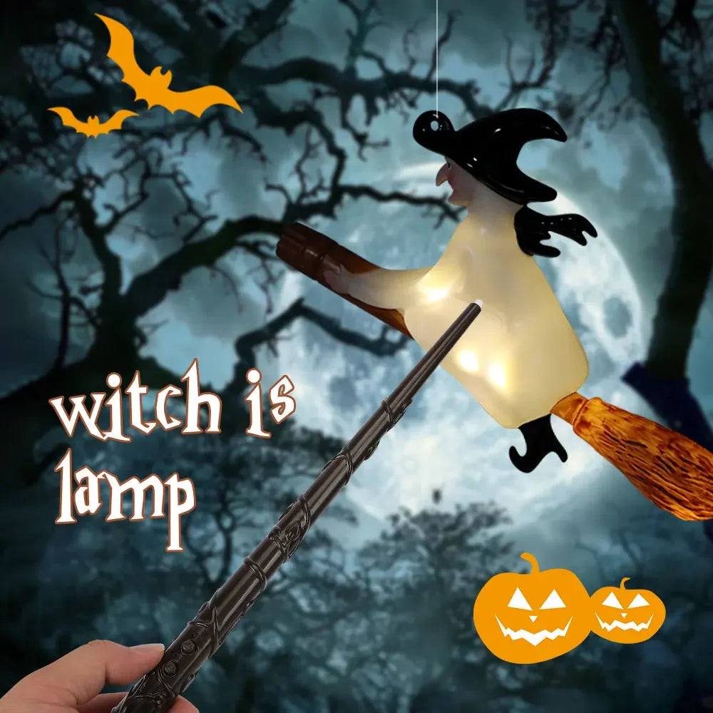 Floating Candles with Wand 12 PCs Magic Hanging Candles (LED Candle) Halloween Decoration