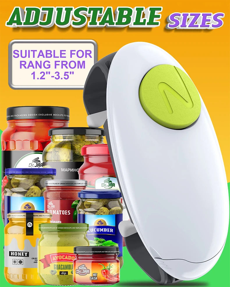Automatic electric Jar Opener -Easy to use -Effortless and hands-free