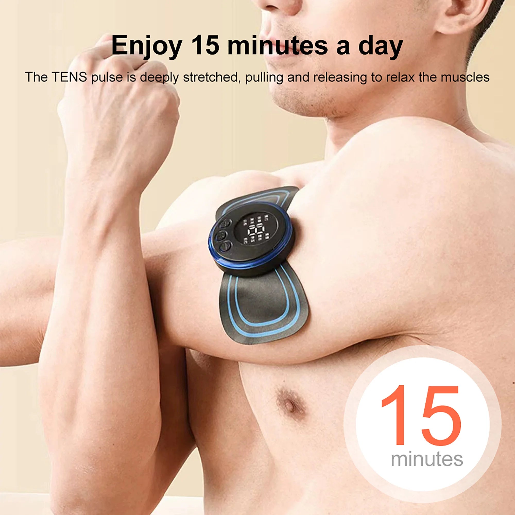 Mini Electric Neck Massager with 8 Modes of Relieve and Relax Muscle Fatigue Tools