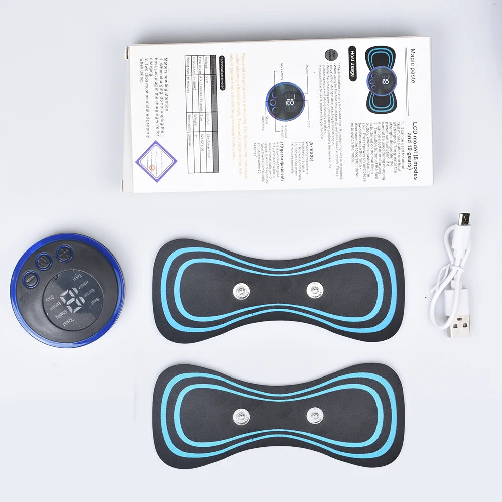 Mini Electric Neck Massager with 8 Modes of Relieve and Relax Muscle Fatigue Tools