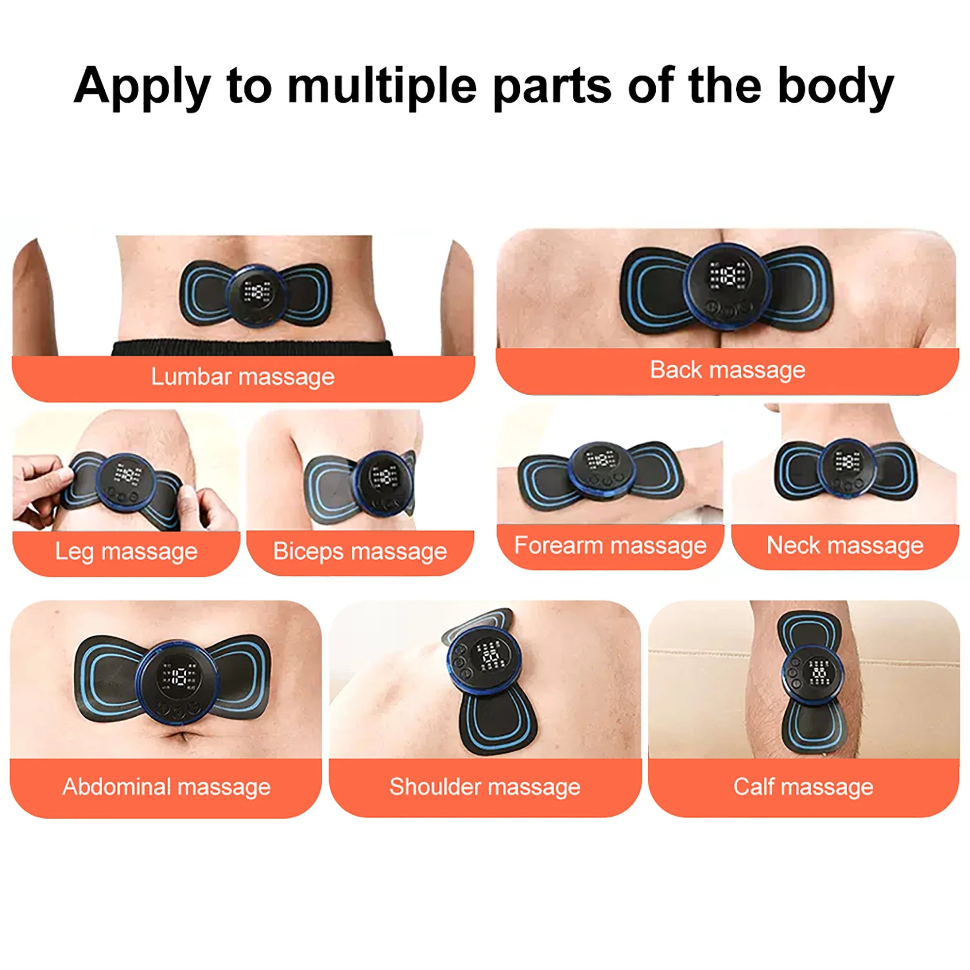 Mini Electric Neck Massager with 8 Modes of Relieve and Relax Muscle Fatigue Tools